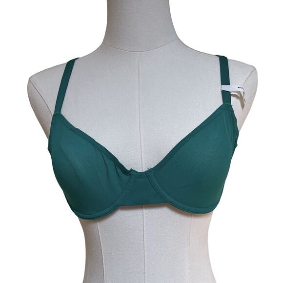 Smoothez by Aerie Bra Green Full Coverage Unlined Underwire 36C NWT - Picture 1 of 6